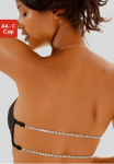 LASCANA Pakelianti liemenėlė su Strassr&uuml;cken dėl tiefen i&scaron;kirptė sexy Dessous