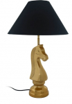 Kayoom Stalinis &scaron;viestuvas &raquo;Tischlampe Bishop 125&laquo; E27 1 Stk. su puo&scaron;nus Schah-Pferd-Sockel i&scaron; metalas su Stoffschirm
