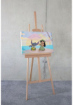 Komar Paveikslas ant drobės &raquo;Lilo and Stitch Dancing - Gr&ouml;&szlig;e 60 x 40 cm&laquo; Disney 60 x 40 cm (Breite x H&ouml;he) 1 Stk. dalys Paveikslas su Echtholzrahmen vaikų kambario baldų komplektas