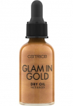 Catrice Highlighter &raquo;Glam in Gold Dry Oil&laquo; Pflegender Effekt dėl seidig-glatte Haut gėlių Duft