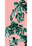 Komar Tapetai &raquo;Digitaldruck Vlies - Monstera Ros&eacute; Panel - Gr&ouml;&szlig;e 100 x 250 cm&laquo; ra&scaron;tuotas glatt Wohnzimmer miegamojo kambario baldai