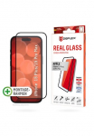 Displex Apsauginis stiklas ekranui &raquo;Real Glass FC&laquo; dėl Apple iPhone 15 Plus;Apple iPhone 15 Pro Max Apsauginė plėvelė ekranui ekrano apsauga Ekrano apsauga kratzer-resistent 10H splitterfest