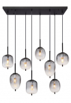 GLOBO LIGHTING &Scaron;viestuvas &raquo;ATTILA&laquo; E14 1 Stk. H&auml;ngelampe/Pendelleuchte/verschiedene Gl&auml;ser/Glas rauchfarben