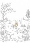 Komar Tapetai &raquo;Digitaldruck Vlies - Winnie the Pooh Walk - Gr&ouml;&szlig;e 200 x 280 cm&laquo; ra&scaron;tuotas glatt vaikų kambario baldų komplektas