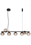 GLOBO LIGHTING &Scaron;viestuvas &raquo;DALLERTA&laquo; G9 1 Stk. H&auml;ngelampe/Pendelleuchte/Glas rauchfarben/H&ouml;he k&uuml;rzbar/Esstisch