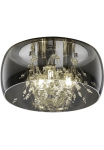 TRIO Leuchten TRIO Ap&scaron;vietimas lubinis &scaron;viestuvas &raquo;Crystel&laquo; E14 1 Stk. warmwei&szlig; - kaltwei&szlig; eleganti&scaron;kas lubinis &scaron;viestuvas su Glasschirm &Oslash; 34cm exkl 3xE14 lemputės