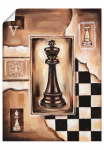 Artland Plakatas &raquo;Schach K&ouml;nig&laquo; Schach 1 Stk. dalys be grotelės