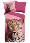 PURE luxury collection Patalynės užvalkalai &raquo;Leona&laquo; 2 Stk. Mikrofaser Pflegeleicht Užtrauktukas Wendeoptik Leopard Rosa