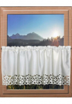 HOSSNER - ART OF HOME DECO Dekoratyvinė užuolaida &raquo;Rie&szlig;ersee&laquo; Karnizas 1 Stk. dalys su Ausbrenner-Stickerei