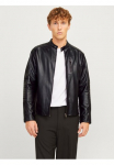 Jack & Jones Odinė striukė &raquo;JJELIAM LAMB LEATHER Sportinis bliuzonas NOOS&laquo; be gobtuvas su markanter Schultersteppung