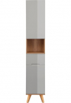 welltime Auk&scaron;ta pastatoma spintelė &raquo;Lund Vonios spinta skandinavisches Design su viel Stauraum&laquo; vonios kambario baldai 2 durys ir 1 lovos stalčius plotis 35cm