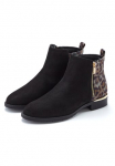 LASCANA Aulinukai &raquo;Ankle batai Stiefel&laquo; su Leo-Print VEGAN