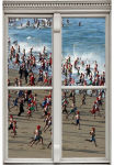 queence Sienų lipdukai &raquo;Menschen ant Strand&laquo; Sienų lipdukai paveikslas selbstklebend 3D langas