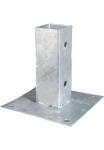 Alberts Aufschraubh&uuml;lse rinkinys 3 Stk. dalys feuerverzinkt 61 x 61 mm