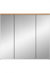 welltime Spintelė su veidrodžiu &raquo;REHAT plotis 80 cm 3 Veidrodinės durys 6 Einlegeb&ouml;den&laquo; T&uuml;ranschlag der mittleren durys wechselbar Grifflose Spiegelfront