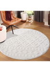 Carpet City Kilimas &raquo;LOUNGE 9999&laquo; ovali 15 mm auk&scaron;tis Kurzflor-Teppich Modern Hoch-Tief-Struktur Wohnzimmer miegamojo kambario baldai