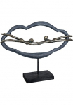 Casablanca by Gilde Dekoratyvinė figurėlė &raquo;Skulptur Love is in the air grau&laquo; grau