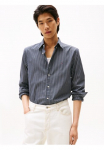 Tommy Hilfiger Mar&scaron;kiniai ilgomis rankovėmis &raquo;CORE HAIRLINE POPLIN&laquo; regular forma Button-down-Kragen smulkus dryžuota