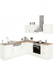 KOCHSTATION Virtuvinis komplektas &raquo;KS-Stockholm &ndash; K&uuml;che su auk&scaron;ta kokybė ir detailreicher Landhausfront&laquo; Stellbreite 220x220 cm patogi su įmontuota buitinė technika MDF-Fronten