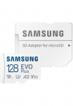 Samsung Atminties kortelė &raquo;EVO Plus (2024) ir SD-Adapter&laquo; (128 GB Video treniruoklis Class 30 (V30)/UHS treniruoklis Class 3 (U3) 160 MB/s Lesegeschwindigkeit)