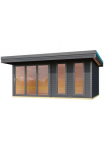 LASITA MAJA Sodo namelis &raquo;DOMEO 8 CARBONGRAU/ANTHRAZIT&laquo; Fundamentmass 5000 x 4000 Carbongrau