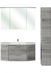 Saphir Vonios kambario baldų komplektas &raquo;Quickset 3 dalių Mineralmarmor-Waschtisch ir LED-Spiegelschrank&laquo; 4 Stk. dalys