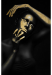 queence Paveikslas &raquo;Am-hehu&laquo; paveikslas/nuotrauka von Frauen | Fashion | Frau | Dekoracija | Kunst | Magazincover | Mode | Modern von Hand eingearbeitete Blattgold priedai