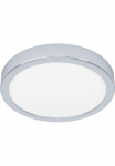 EGLO Lubinis &scaron;viestuvas &raquo;FUEVA 5 lubinis &scaron;viestuvas geringe Aufbauh&ouml;he 17 Watt Rund&laquo; LED-Modul 1 Stk. Warmwei&szlig; Ap&scaron;vietimas Badezimmer Vonios lubinė lempa modern 28x21cm