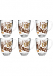 LEONARDO Latte-Macchiato-Tasse &raquo;NAPOLI&laquo; Latte Macchiato-Tasse 380 ml 3-farbig 6 vnt.