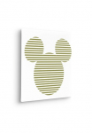 Komar Paveikslas ant drobės &raquo;Mickey Horizontal Stripes - Gr&ouml;&szlig;e 40 x 40 cm&laquo; Natur 1 Stk. dalys Paveikslas mi Echtholzrahmen