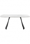 MCA furniture Valgomojo stalas &raquo;TOBELO Stalas 180x90cm&laquo; 1 Stk. dalys Keramik metalas wei&szlig; marmoriert dining table 4-6 asmenys