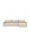 INNOVATION LIVING &trade; Kampinė sofa &raquo;Newilla ir miegojimo funkcija & Dėžutė patalynei plotis 340cm L-Form&laquo; 10cm Pocket Spring Komfort gro&szlig;er daiktadėžė stabile Stahlkonstruktion