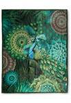 hip Languotas &raquo;Agatha&laquo; &scaron;velnus Užklotas 130x160 cm Wendeoptik Mandala Pfau Gr&uuml;n