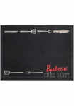Primaflor-Ideen in Textil Durų kilimėlis &raquo;BBQ Grillunterlage Grilis PARTY pagamintas in Belgium&laquo; rechteckig 5 mm auk&scaron;tis Grillmatte ideal kaip Apsauginis užtiesalas ruschhemmend lengvai prižiūrimas