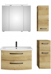 Saphir Vonios kambario baldų komplektas &raquo;Serie 4010 4 vienetai Keramik-Waschtisch su LED-Spiegelschrank&laquo; rinkinys