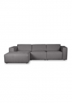 Home affaire Kampinė sofa &raquo;Noord su Kedernaht plotis 281 cm L-Form&laquo; audinys Struktur Webstoff su Wellenunterfederung Massivholzrahmen