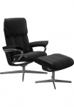 Stressless&reg; Kojų kėdutė &raquo;Admiral&laquo; su Cross Base Gr&ouml;&szlig;e M & L Holzakzent juoda spalva