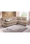 Home affaire Kampinė sofa &raquo;Yesterday L-Form B/T: 254/186 cm belastbar iki 140kg/ Sitz&laquo; Microfaser natur