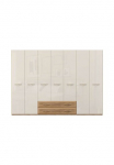 OTTO home Drabužių spinta &raquo;Gala beige hochgl&auml;nzend UV lackiert kratzfest FSC-zertifiziert&laquo; abgerundete Stalčius i&scaron; MDF im Holzdekor soft-close hoher spinta (224cm) patogi in 4 plotis pagamintas in Europe