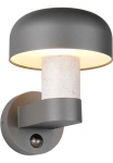 TRIO Leuchten TRIO Ap&scaron;vietimas Sieninis &scaron;viestuvas &raquo;FRASER Fassadenbeleuchtung žibintas Pilzform exkl 1x E27 max 10W IP54&laquo; E27 1 Stk. warmwei&szlig; - kaltwei&szlig; Hauswand žibintas i&scaron; Druckguss Aliumininis su judesio jutiklis