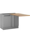 BASIC by Balculina Pastatoma kampinė spintelė &raquo;Denver K&uuml;chenschrank BxHxT 112 x 90 x 60&laquo; 1 Stk. dalys plotis 110cm Softclose dėl durys