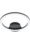 EGLO Lubinis &scaron;viestuvas &raquo;PARRAPOS-Z lubinis &scaron;viestuvas juoda spalva TuneableWhite ZigBee 3.0 Disco-Modus&laquo; LED-Modul 1 Stk. warmwei&szlig; - kaltwei&szlig; App /Sprachsteuerung Alexa 30x34x45 cm exkl. Nuotolinis ap&scaron;vietimo pultas