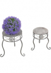 HOFMANN LIVING AND MORE Stovas gėlėms &raquo;Blumenst&auml;nder im Shabby Look&laquo; rinkinys 2 Stk. dalys su žaismingas Verzierungen i&scaron; lackiertem metalas