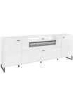 set one by Musterring Rinkinys one by Musterring spintelė televizoriui &raquo;Deltona&laquo; ir LED ap&scaron;vietimas Metallkufe Sandstein-Zierelement B229 x H83cm