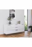 rauch Komoda &raquo;Kommode T&uuml;rkommode pailga indauja komoda FLIPP su Glasfront&laquo; plotis 160 cm su 2 lentyna 2-iejų durų su 3 Stalčius ir Soft-Close-Funktion sowie Glasfront