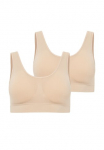 Jockey Bralette &raquo;Seamfree Stretch&laquo; 2vnt. Pack apvalia i&scaron;kirpte plotis Petne&scaron;ėlės be Seitenn&auml;hte