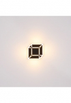 GLOBO LIGHTING LED Sieninis &scaron;viestuvas &raquo;XOLLI&laquo; LED-Modul 1 Stk. Warmwei&szlig; Wandlampe/schwarz/3000K/opal/Wohnzimmer/Flur