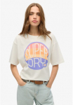 Superdry Palaidinė apvalia i&scaron;kirpte &raquo;SU-NEON RAINBOW Oversize tipo TEE&laquo;