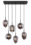 GLOBO LIGHTING Pakabinamas &scaron;viestuvas &raquo;BLACKY&laquo; E14 1 Stk. H&auml;ngelampe &scaron;viestuvas verschiedene stiklinės modern Essbereich