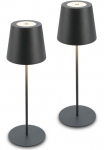 Briloner Leuchten Briloner Ap&scaron;vietimas stalinis &scaron;viestuvas &raquo;2er rinkinys LED stalinė lepma kabellos anthrazit&laquo; 2vnt. rinkinys LED stalinė lepma kabellos 36x105 cm Anthrazit
